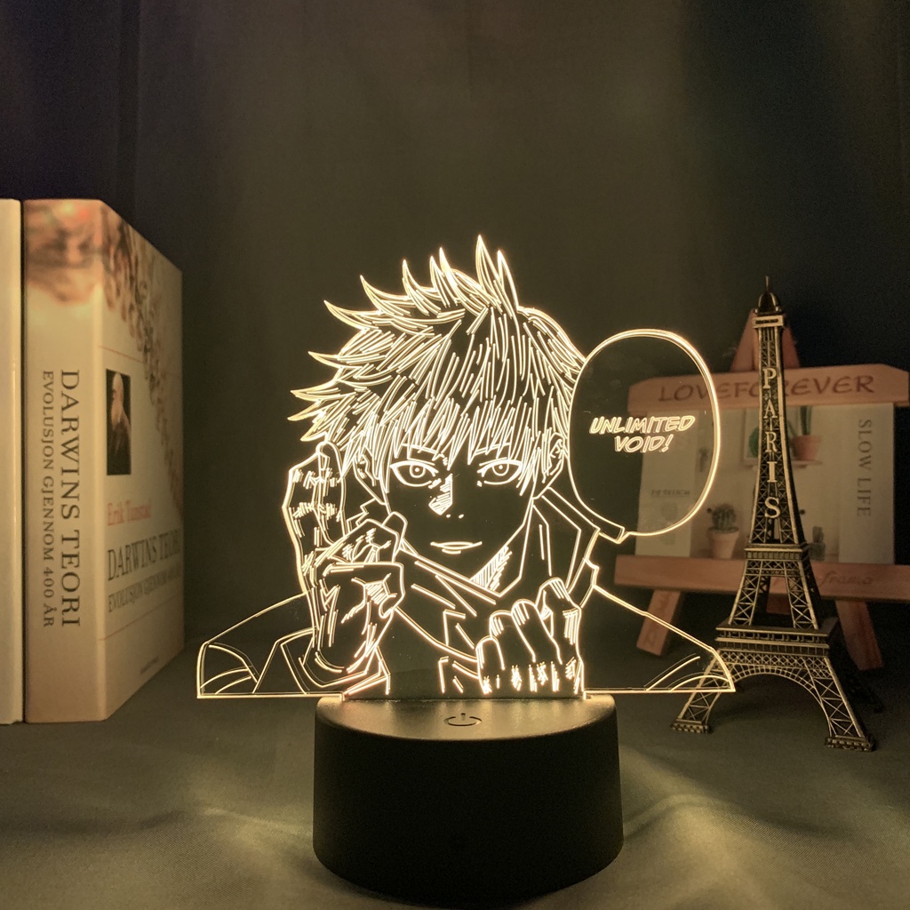 Đèn Ngủ led Hình anime jujutsu kaisen satoru gojo Làm Quà Tặng Sinh Nhật / Trang Trí Phòng Ngủ