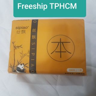 (Freeship HCM)(sẵn) Thùng 30 gói khăn giấy gấu trúc Sipiao