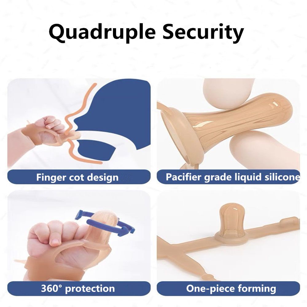 Dụng cụ nẹp ngón tay bằng silicone chống cắn cho bé