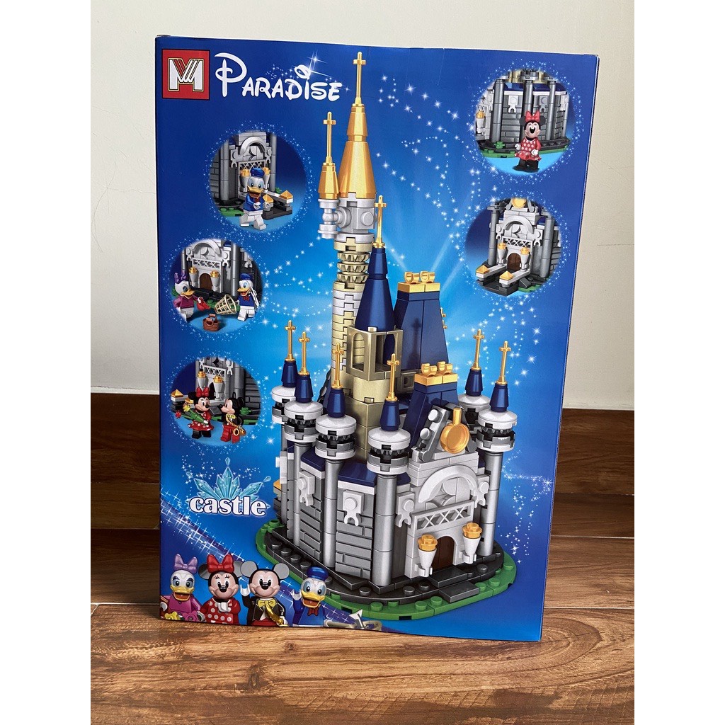 Lắp Ráp Xếp Hình Lâu Đài Legoo MG918 Paradise Castle, Lâu Đài Diisney 556 PCS