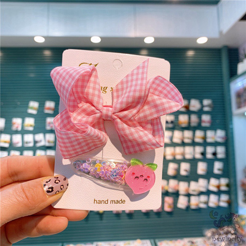 Bộ Kẹp Tóc Hình Trái Cây Đáng Yêu Xinh Xắn Cho Bé Gái