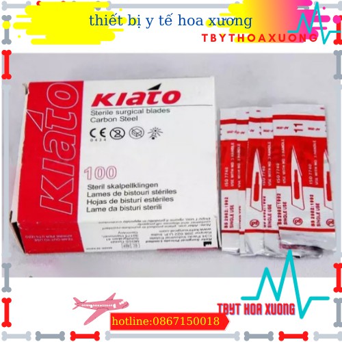 [GIÁ TÔT]LƯỠI DAO MỔ KIATO SỐ 11, 15, 21