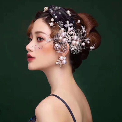 Bộ 2 cài ngọc kèm bông tai xinh về thêm Giá chỉ 95k