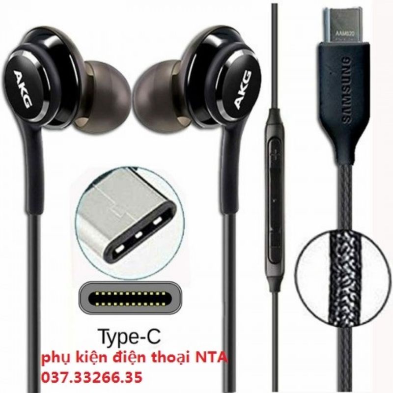 tai nghe samsung AKG type C có mic hàng bóc hộp