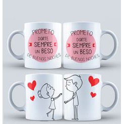 Cốc sứ uống trà cà phê cặp đôi in hình dễ thương- Cốc quà tặng - Cốc gia đình ( 2 chiếc)