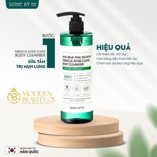 Chính hãng: sữa tắm body giảm mụn lưng some by mi aha-bha-pha 400g