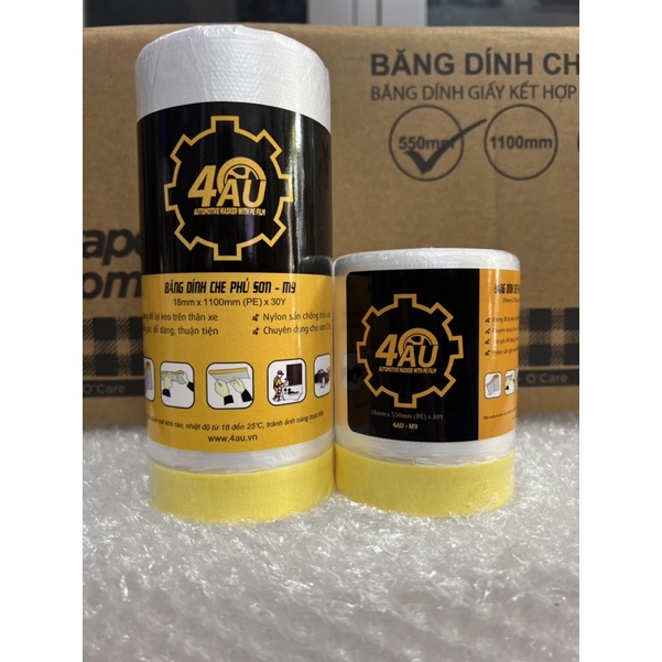 10 cuộn băng keo Nilon, màng bọc nilong, M9 cao cấp- dài 30 Yard [ tặng thêm 1 cuộn cùng loại - tổng 11 cuộn ]