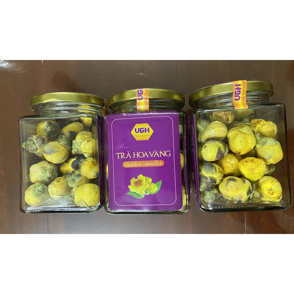 Nụ trà hoa vàng (hộp 25 gram) - Dược liệu Vũ Gia/ Sản sản phẩm OCOP Ninh Bình/ Hoàn toàn theo hữu cơ