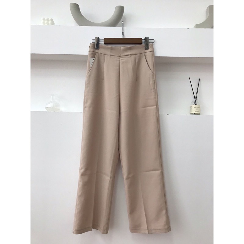 [Ảnh thật] Quần ống suông hách dáng [Tặng Kèm Scrunchies]