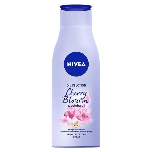 SỮA DƯỠNG THỂ TRẮNG DA NIVEA OIL IN LOTION CHERRY BLOSSOM