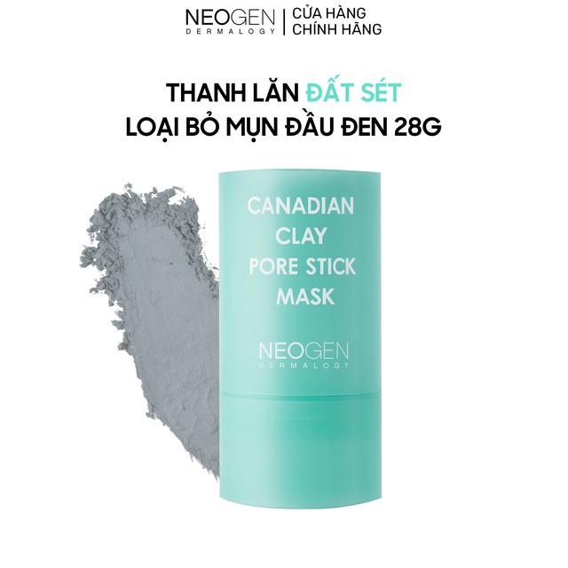 Thanh Lăn Giảm Mụn Đầu Đen Neogen Mặt Nạ Đất Sét Bùn Băng NEOGEN DERMALOGY CANADIAN CLAY PORE STICK 28G Chính Hãng