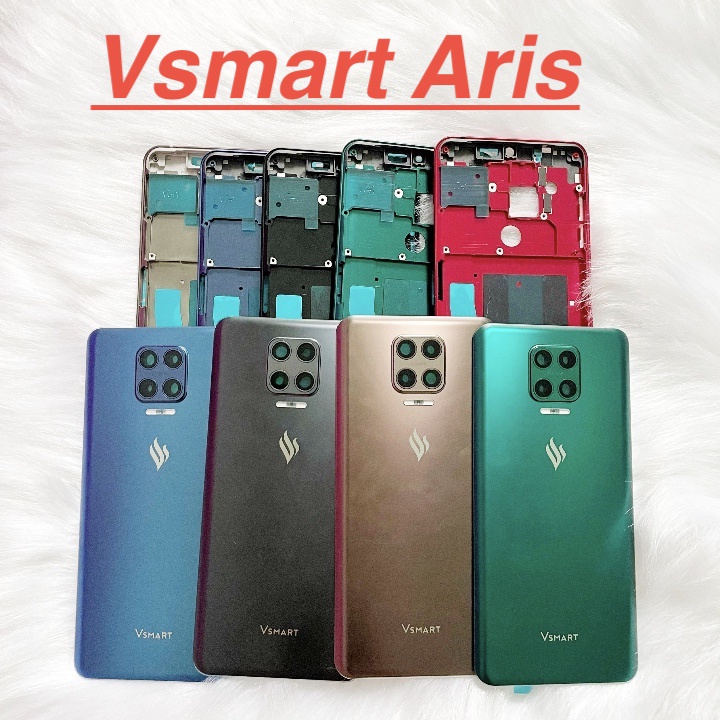 ✅ Nắp Lưng Sườn Viền Vsmart Aris Sườn Viền Vỏ Màn Hình Benzen Kính Camera Linh Kiện Thay Thế