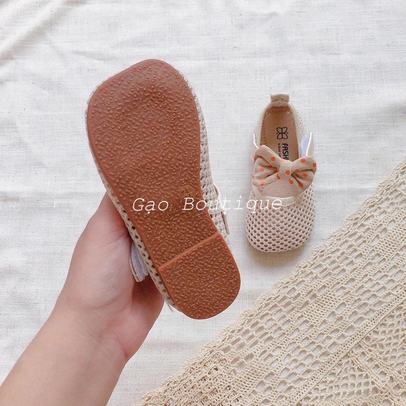 [Hình thật] Giày búp bê lưới cho bé