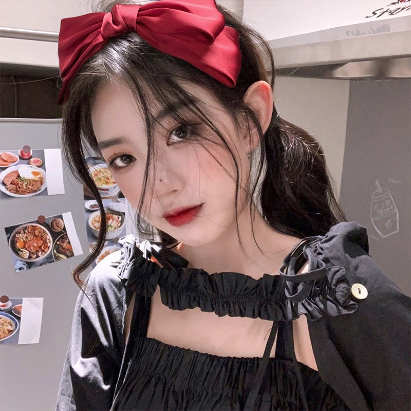 Băng Đô Nơ Cài Tóc Phong Cách Hàn Quốc Cổ Điển