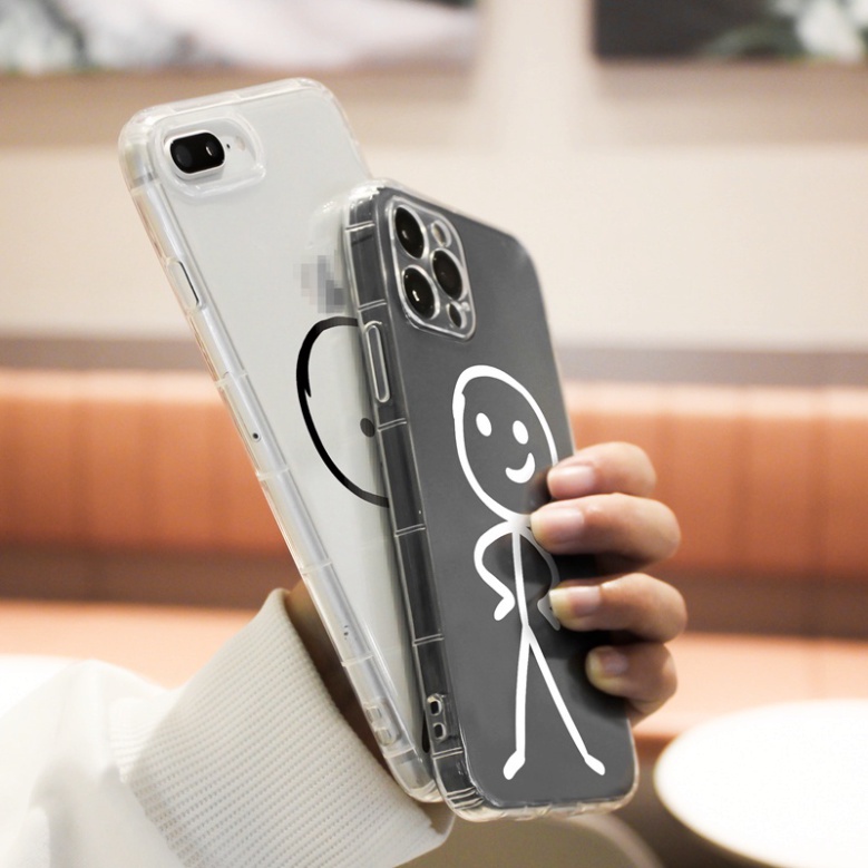 Ốp lưng iphone 6, 6s plus, 7 8 Plus, X, XS, XR, XSMAX, 11, 12, 13 PROMAX TRONG SUỐT STICK DỄ THƯƠNG