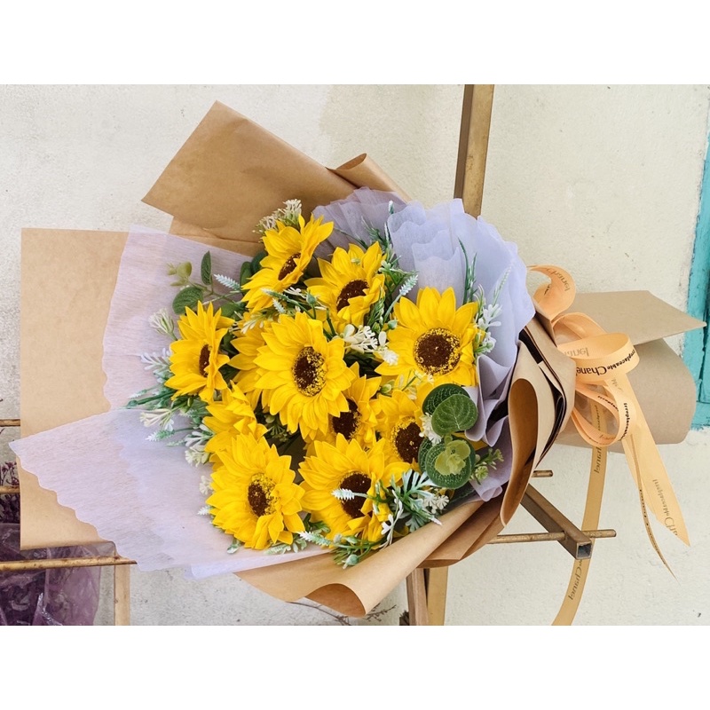 Bó hoa sáp hướng dương 11 bông tặng lễ tốt nghiệp