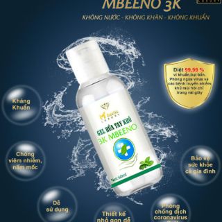 Gel rửa tay khô Mbeeno 60ml