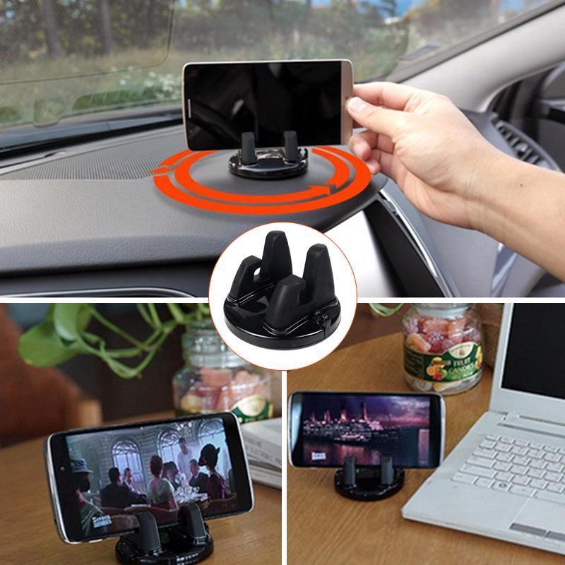 Giá đỡ điện thoại xoay 360 độ chống trượt tiện dụng cho xe hơi