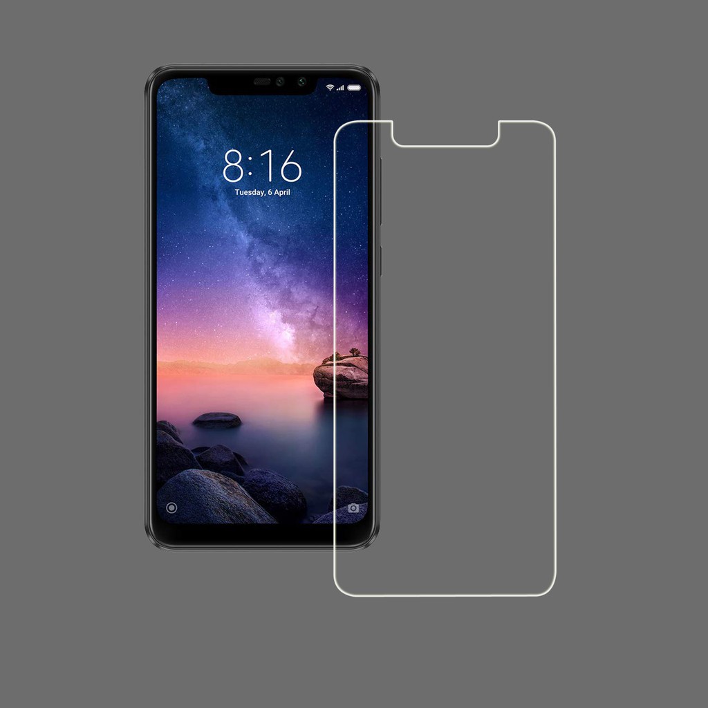 Kính cường lực Xiaomi redmi note 6 pro, kèm hộp và khăn lau
