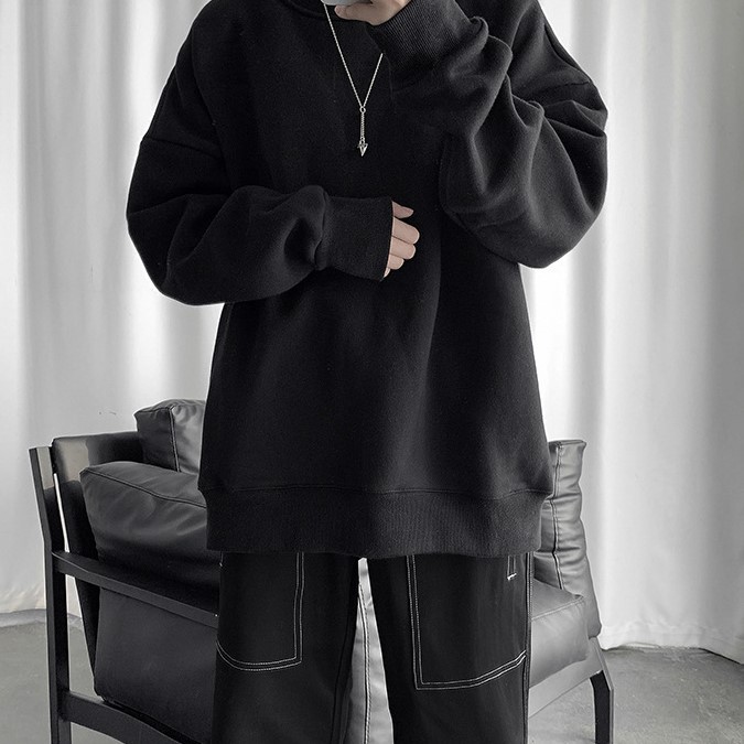 Áo Sweater Basic Nỉ Trơn Form rộng Unisex Chất Nỉ Đẹp Siêu Hot-A26 | BigBuy360 - bigbuy360.vn