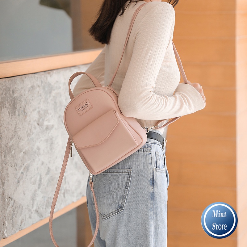 Balo nữ thời trang da mềm Taomicc phong cách hàn quốc siêu xinh BL005 - MEMIN