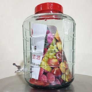 Bình ngâm rượu nắp đỏ 35 lít có van