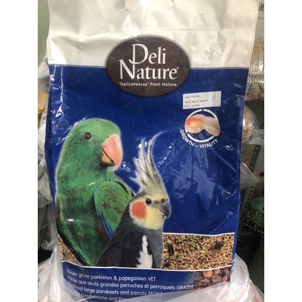 Cám trứng Deli cho vẹt sinh sản gói 100g, 500g