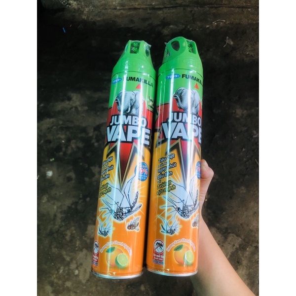 Bình xịt muỗi Jumbo chai lớn Hương Chanh - loại mới 2 vòi xịt tán rộng
