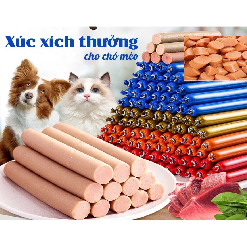 Xúc xích dinh dưỡng dành cho chó mèo