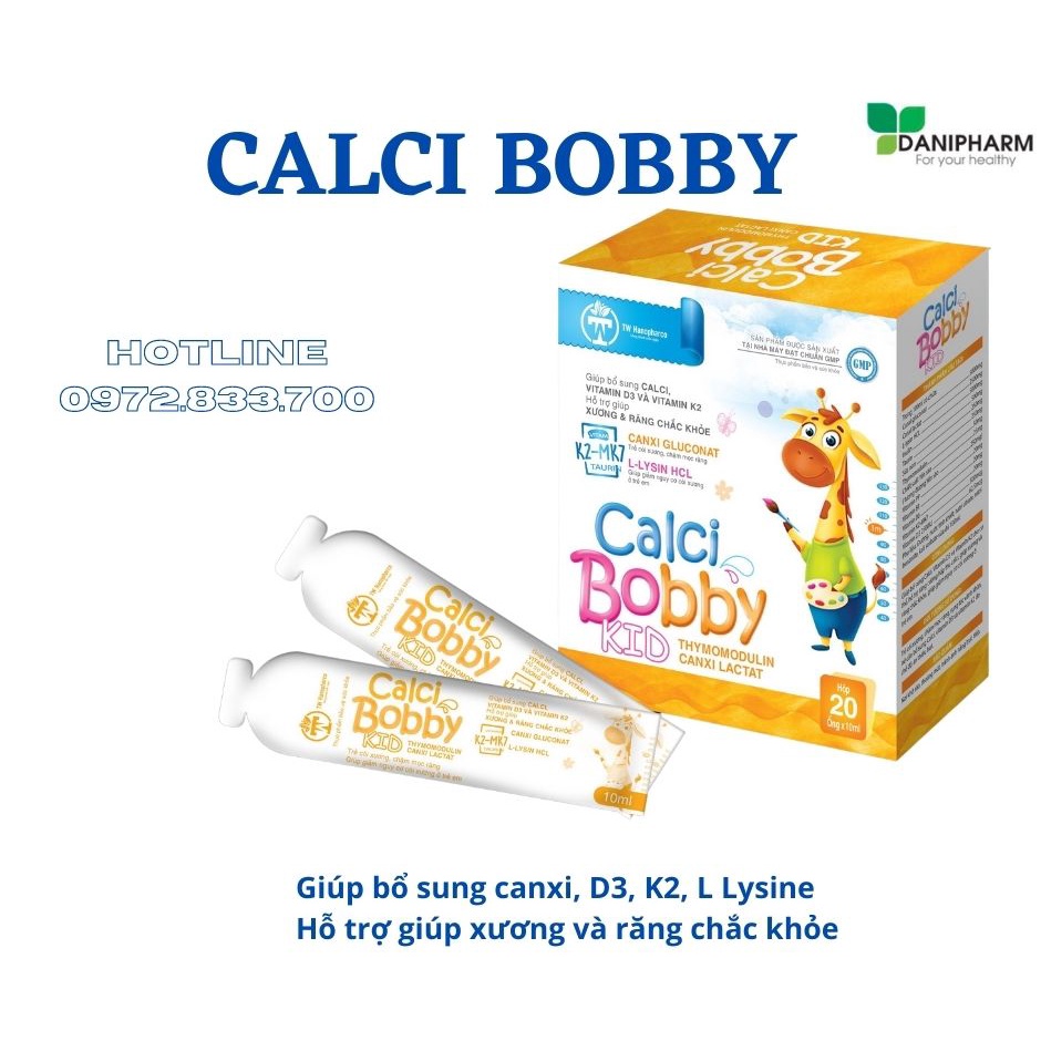 Canxi hữu cơ CALCI BOBBY KID, L Lysine, vitamin D3K2, giúp xương và răng chắc khỏe, hỗ trợ phát triển chiều cao