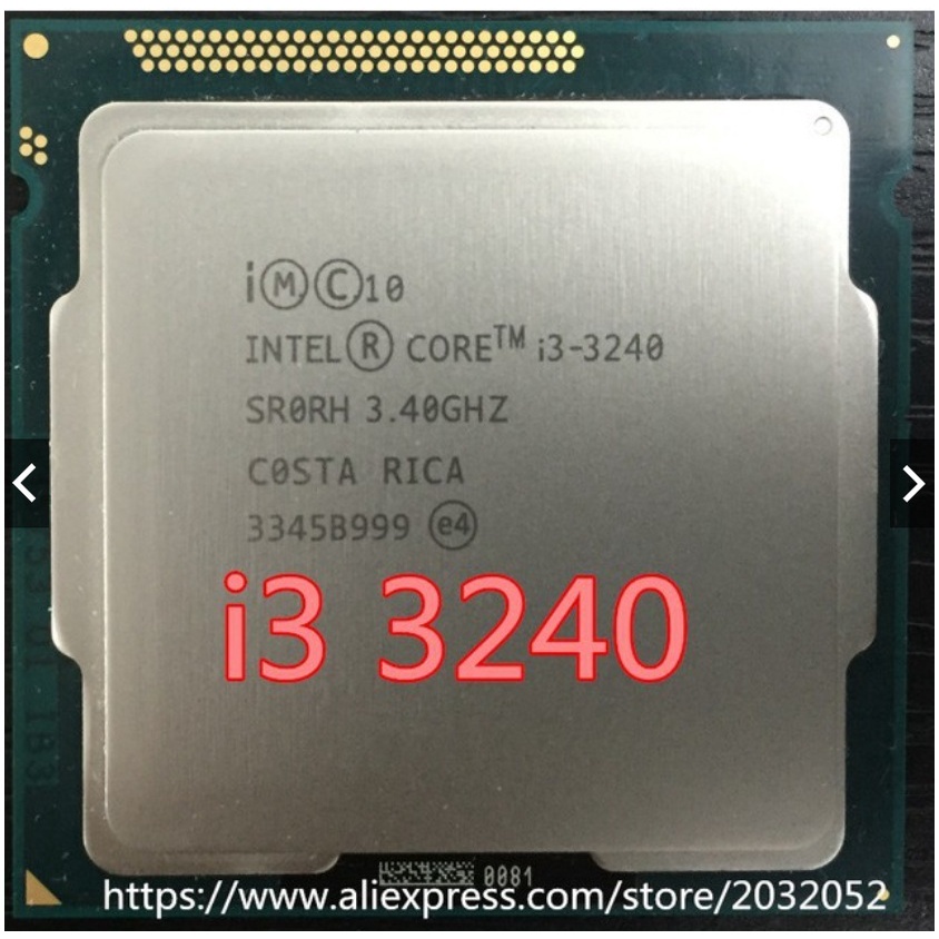 Bộ vi xử lý Chip CPU i3 3240 Socket 1155 dùng cho Main Máy tính H61 B75