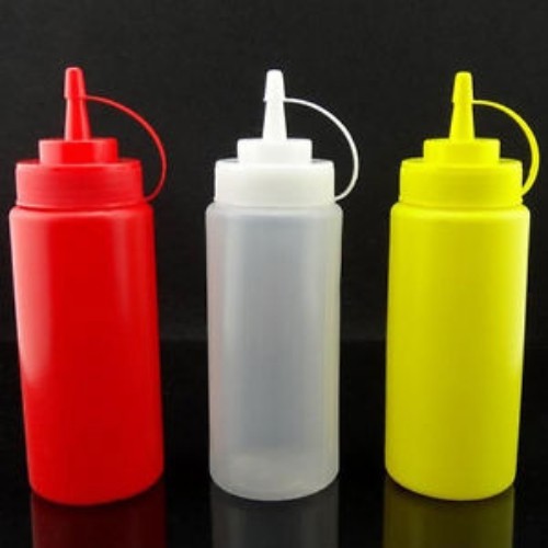 Chai nhựa đựng sốt 250ml, 350ml, 400ml, 500ml, 700ml, 1000ml 1 lít - 10oz, 12oz, 16oz, 24oz, 36oz Bình đựng dầu ăn