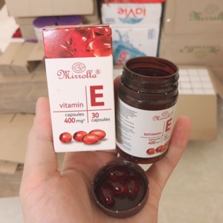 Vitamin E đỏ hàm lượng 400mg chính hãng Nga Giúp Làm Đẹp Da, Sáng Da, Giúp Da Căng Bòng, Trống Lão Hóa | Thế Giới Skin Care