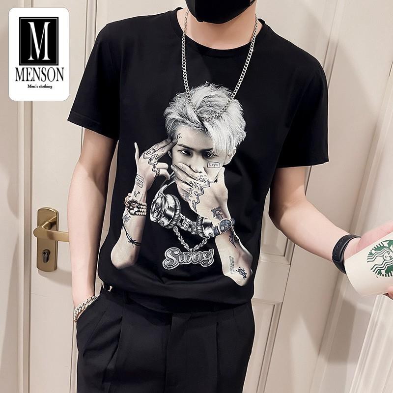 [Hàng Cao Cấp] Áo Thun Nam, Áo Phông Nam Cổ Tròn Cao Cấp In hình 3D Đẹp Vải Cotton Co Giãn 4 Chiều Chất Mát Mùa HèM1141 | BigBuy360 - bigbuy360.vn