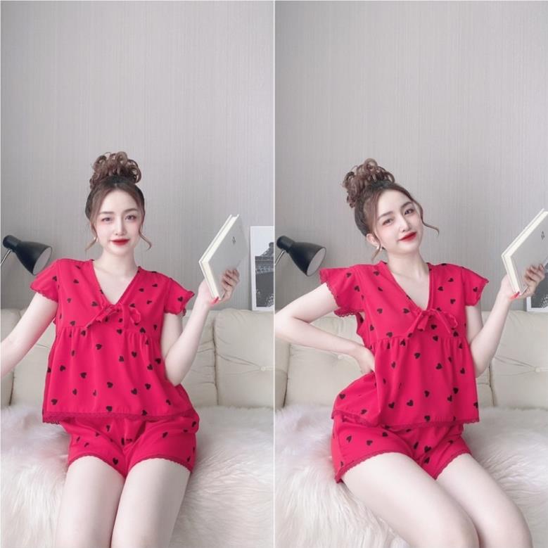 Bộ Mặc Nhà Bayby Doll &lt; MIỄN SHIP &gt; Bộ Mango Bèo Ren &lt;65 kg