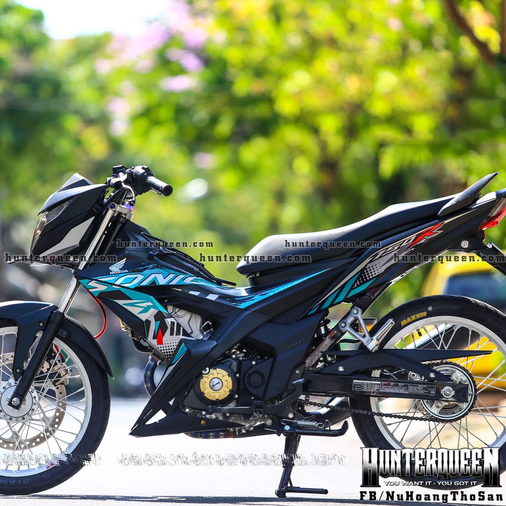 Tem rời in UV cao cấp. Dán xe Sonic 150, mẫu decal 2017 chất liệu candy. Không bay màu