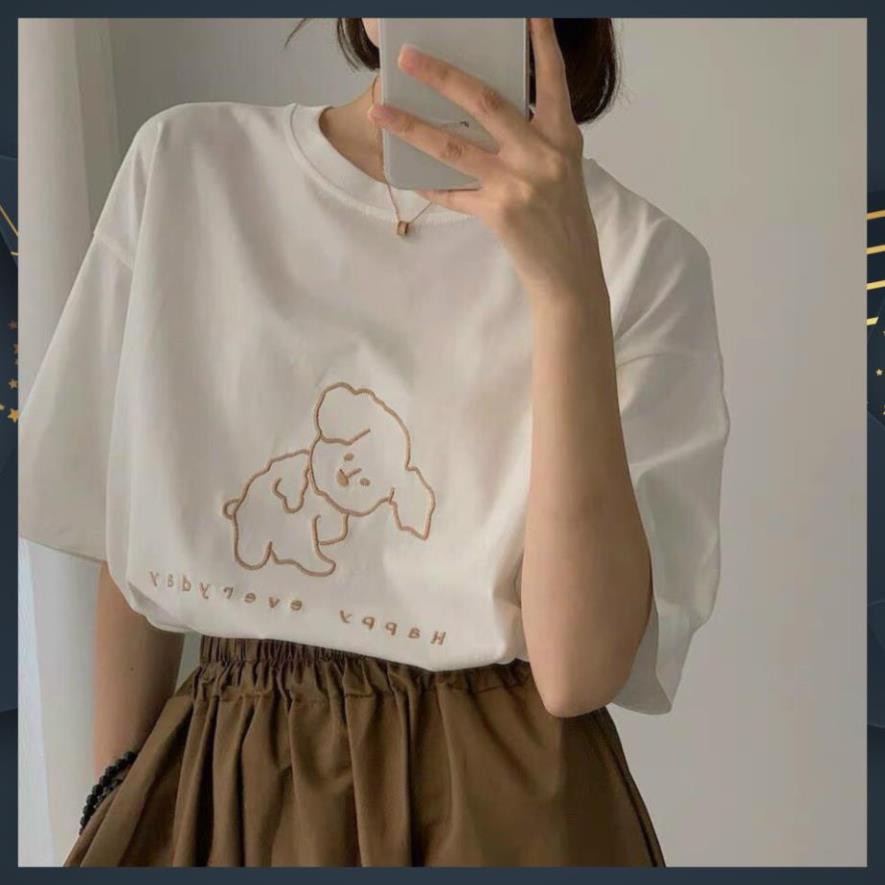 Set Bộ Áo Thun Mix  Chân Váy Nâu Cạp Chun Hàng QC Loại 1 | BigBuy360 - bigbuy360.vn