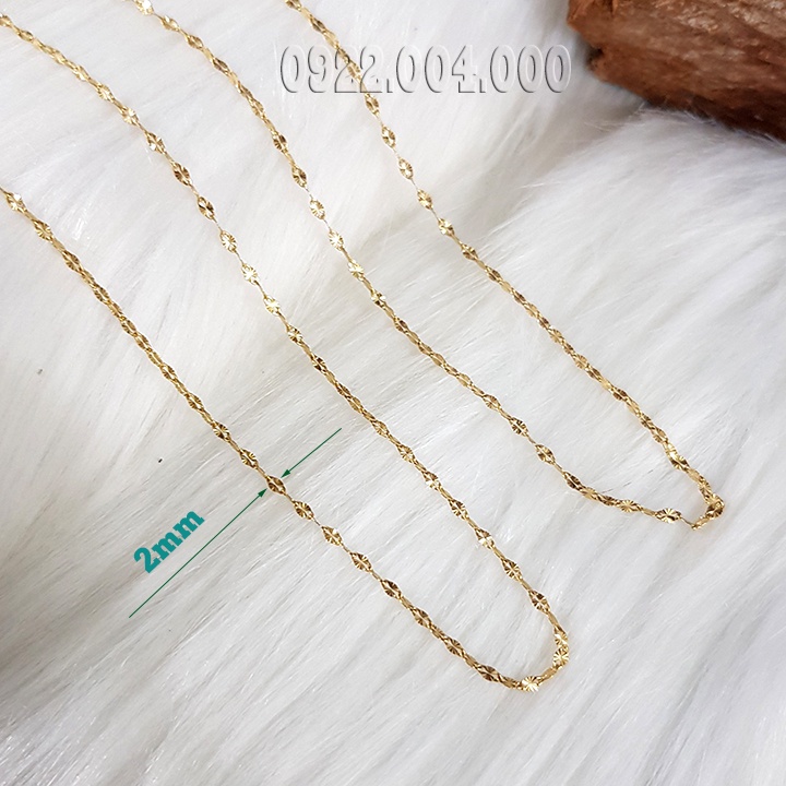 Dây chuyền lá me kiểu dành cho nữ