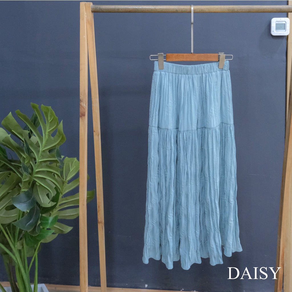 Chân váy maxi 3 tầng dập nhăn Daisy mã CV2103