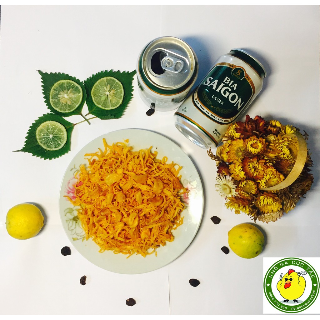 Khô gà lá chanh - khô gà bơ tỏi 300g