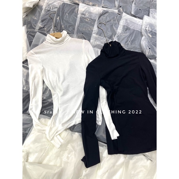THUYBIESHOP | áo cổ lọ thun giấy