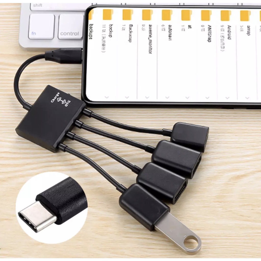 Cáp Chuyển Type C Sang USB Otg cho điện thoại/ máy tính bảng