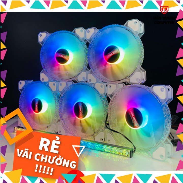Quạt tản nhiệt Coolmoon D1 🌈LED RGB️🌈Trang trí máy PC của bạn