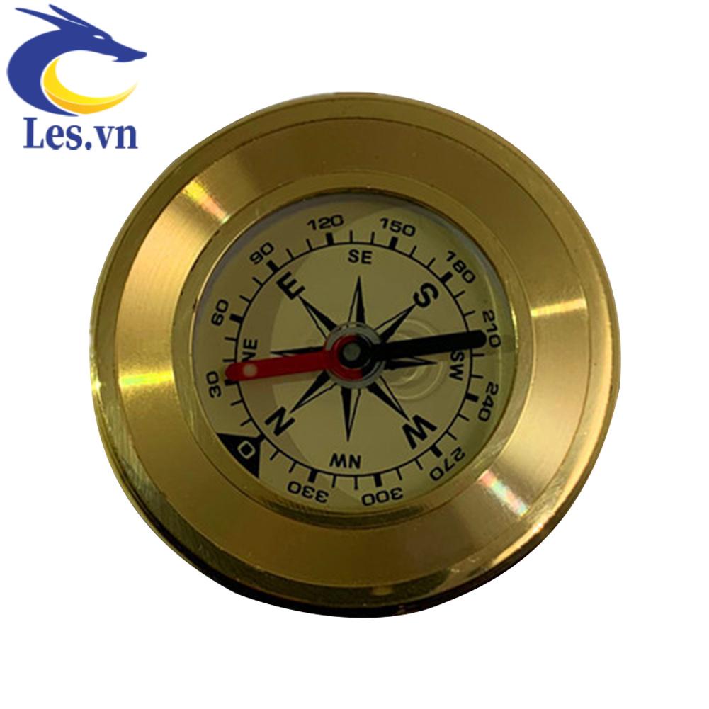 La Bàn Định Vị Mini Bằng Đồng Thau Mang Đi Du Lịch Tiện Dụng