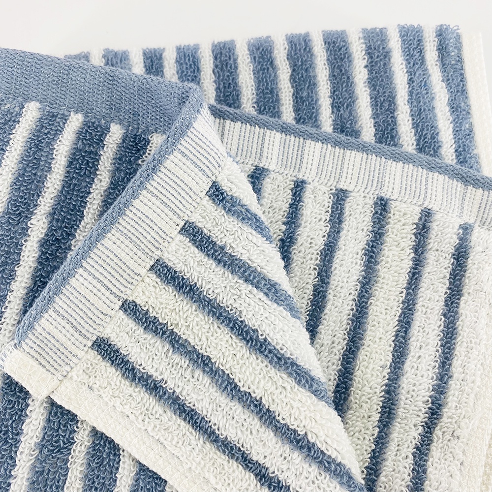Khăn Tay Cotton Cao Câp Sọc Dọc Thiện Phú 34*34*54g, Khăn Đa Năng S379 Bông Sợi Tự Nhiên Thấm Nước Tốt