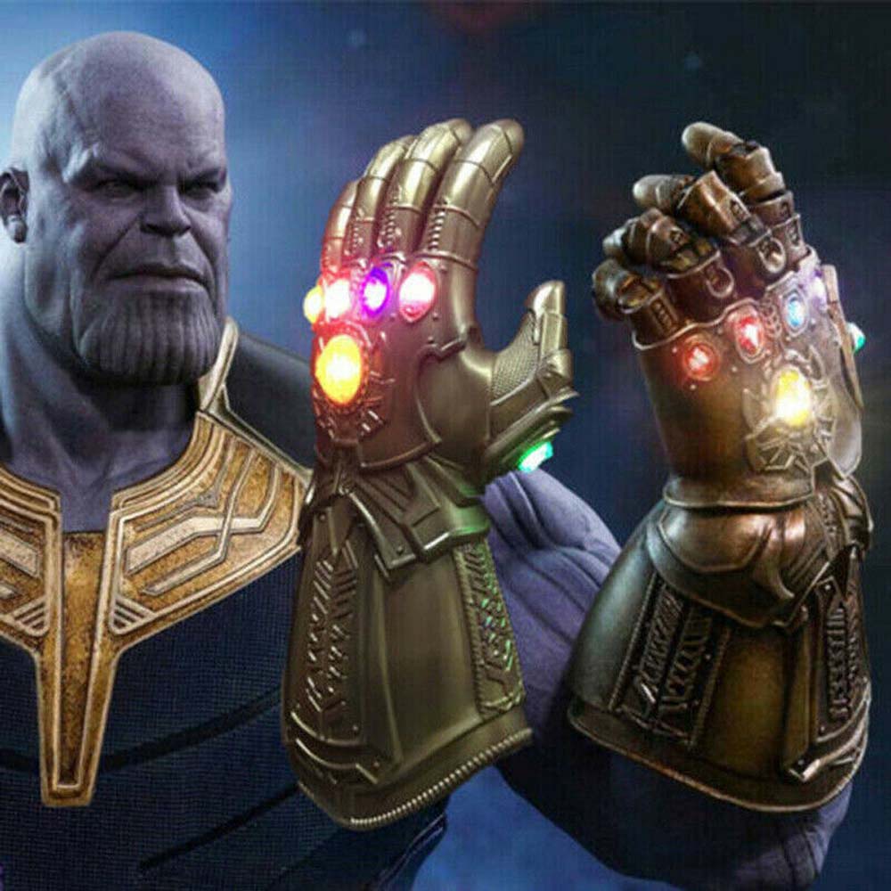 LED Thanos Gloves Infinity Gauntlet Light Avengers 4 Glove Toys For Kids Gift
