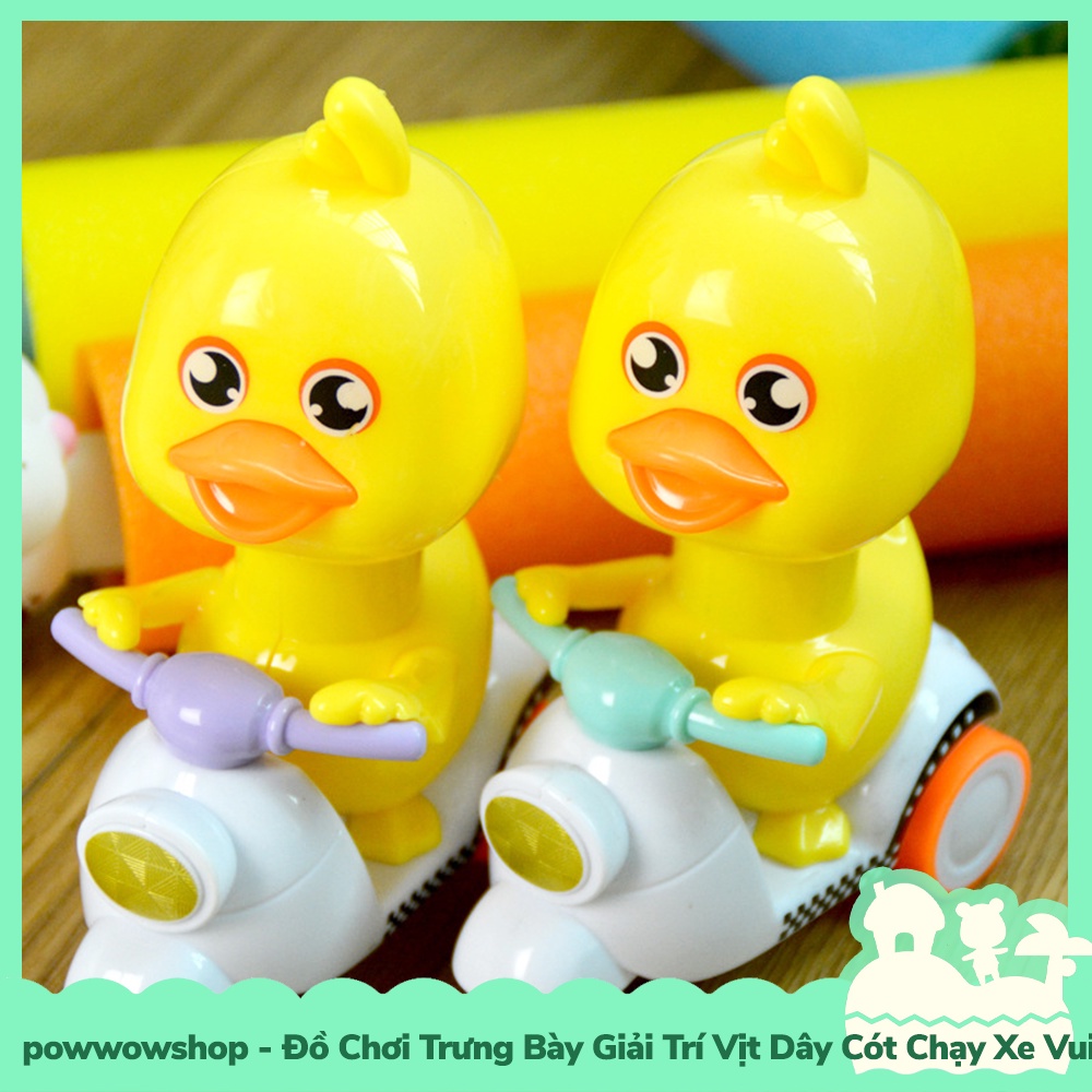 [Sẵn VN - Hỏa Tốc] Đồ Chơi Giải Trí Trưng Bày Vịt Dây Cót Chạy Xe Duck Racing Vui Nhộn Nhiều Màu