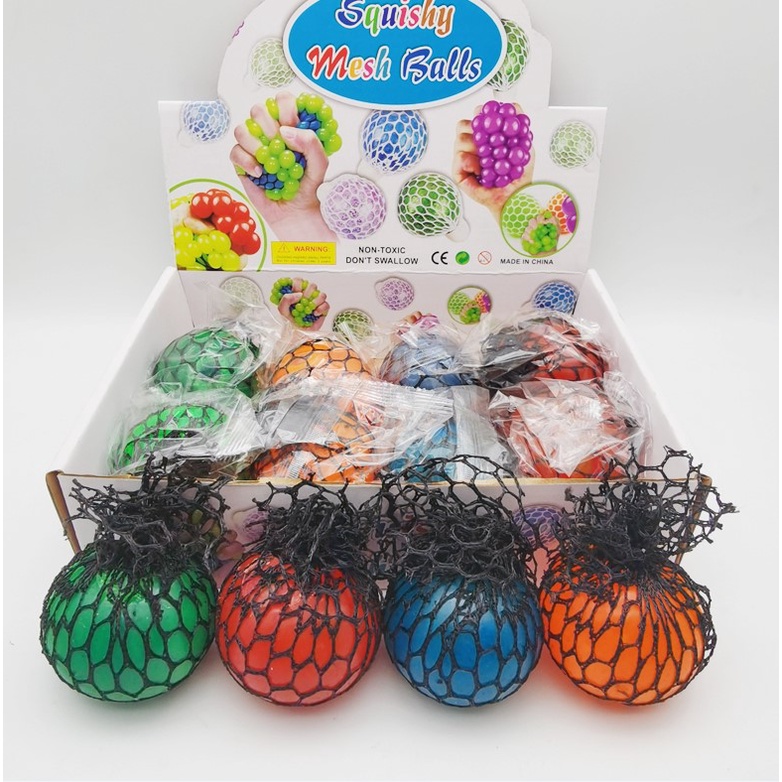 Đồ Chơi Bóng Lưới Squishy Giảm Căng Thẳng Nhiều Màu Sắc