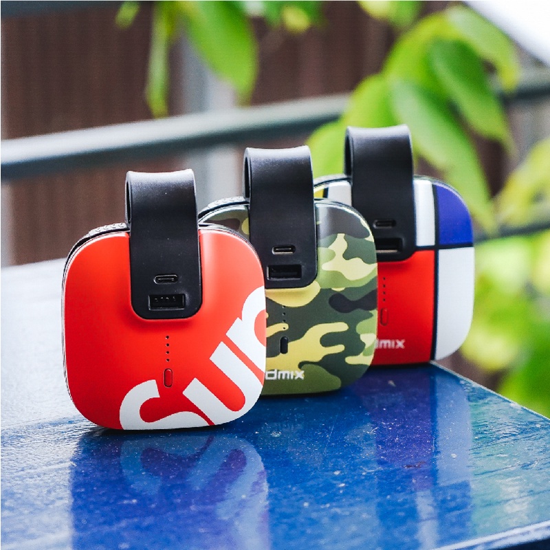 Pin sạc dự phòng Colorful IDMIX Travel gọn nhẹ 5000mAh tích hợp sẵn cáp đa năng 2 cổng nối USB-A, USB-C