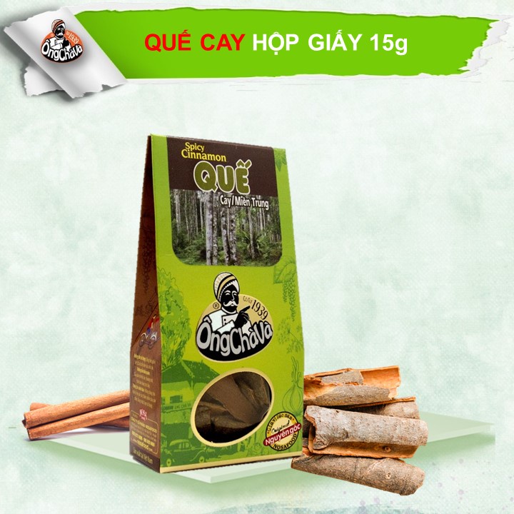 Quế Cay (Miền Trung) Ông Chà Và 15gr - Hộp Giấy